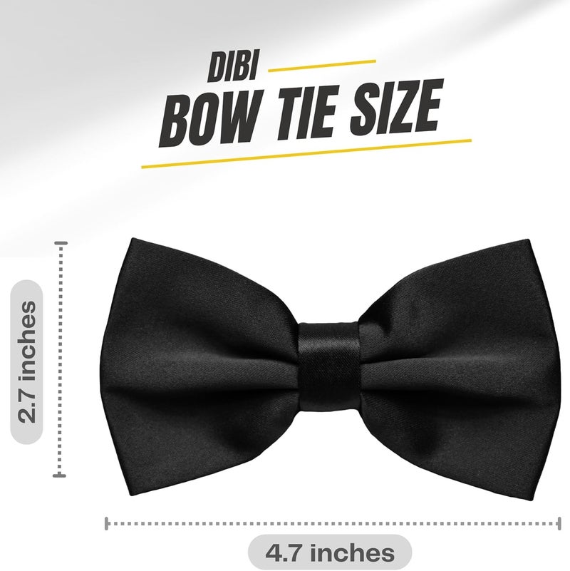 DIBI Adjustable Classic Pretied Bow Tie for Men, Women, and Boys - Men's Bowtie for Wedding, Costume Party and Formal Events - Image 3